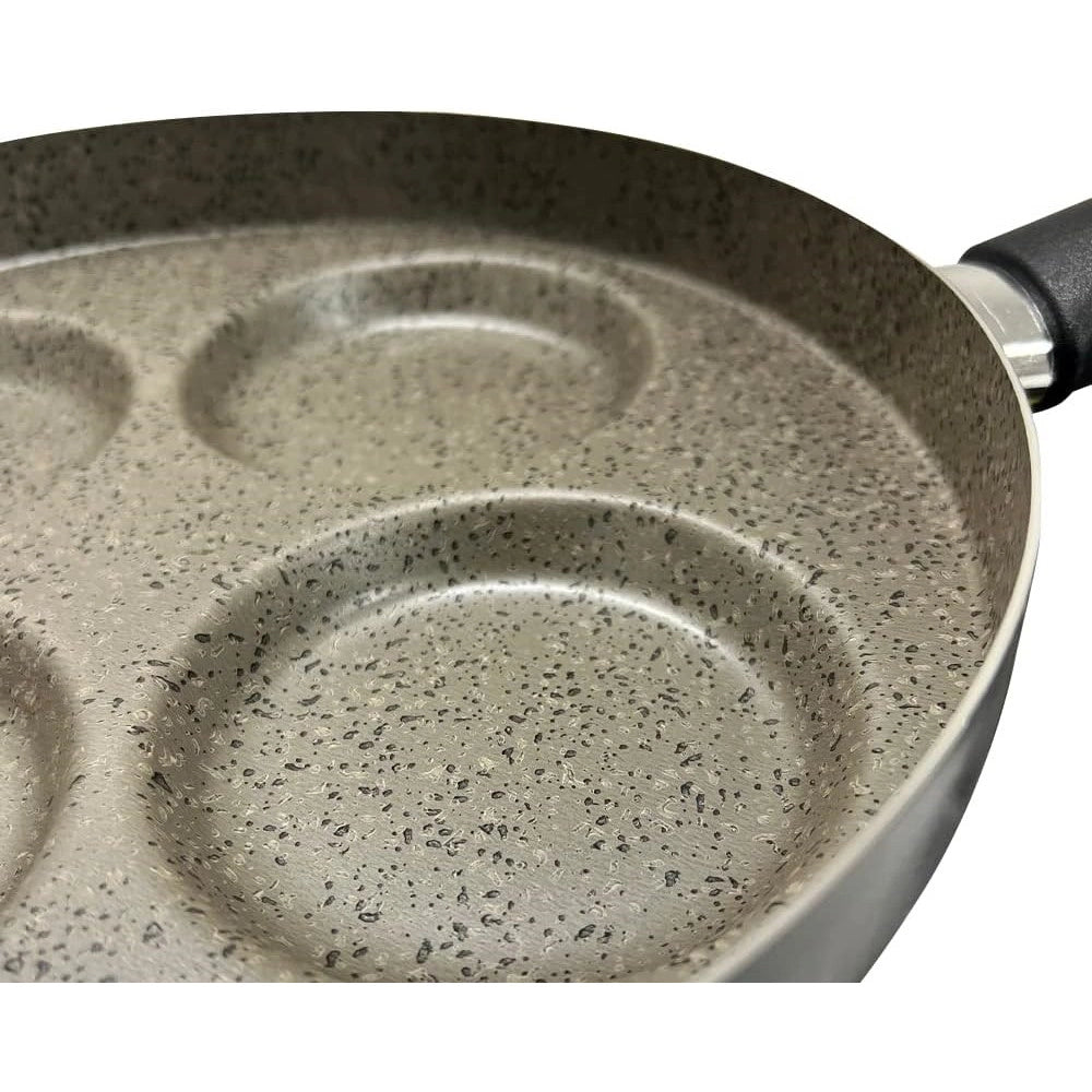Trade Shop - Padella Per Pancake Con  4 Scomparti Tondi Antiaderente Antigraffio Da 28 Cm 037135m -
