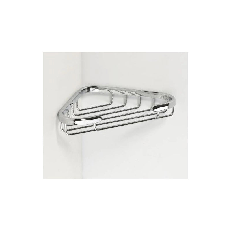 CYTRO portasapone angolare in ottone cromato 23x13x3 cm