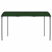 Gazebo | Pergolato 4 x 3 x 2,55 m Verde Tessuto e Alluminio 180 gsm