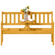 Panchina da giardino in legno di teak biposto; braccioli e schienale; capacità 320 kg; 149x56;5x89cm; resistente