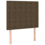 Testiera | Testata Marrone Scuro 90x5x118/128 cm Tessuto
