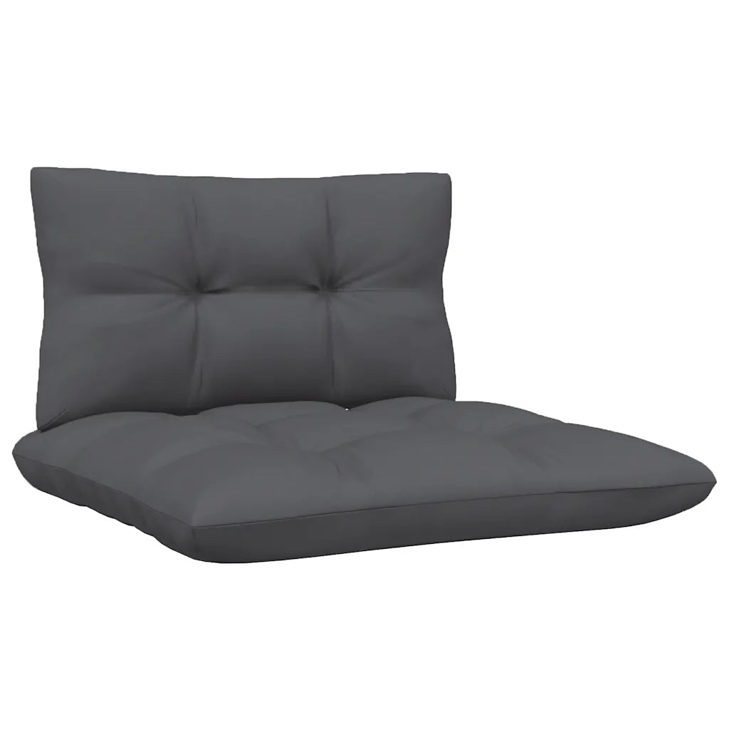 Divano Centrale da Giardino con Cuscini-Sofa Modulare-Divanetto da esterno Bianco Massello di Pino
