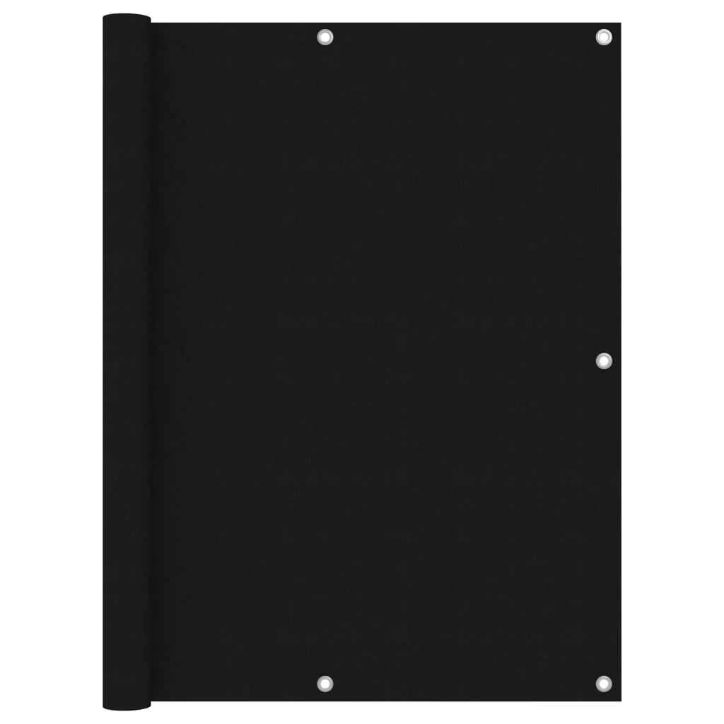 Schermo per balcone schermo per la privacy 120 x 300 cm tessuto Oxford nero 02_0010259