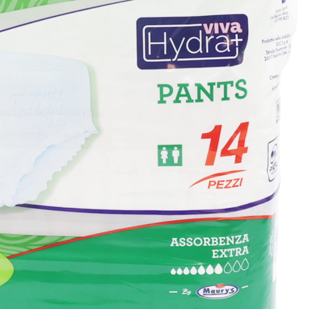 HYDRA VIVA+ PANTS PANNOLONI IN SET DA 6 IN TAGLIA L 14 PZ CON TAC APPENDISCOPE
