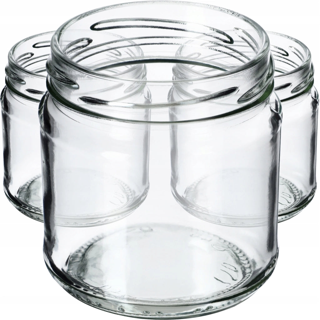 KADAX 50 barattoli da 200 ml per miele, marmellata, conserve, vetro Fi 66