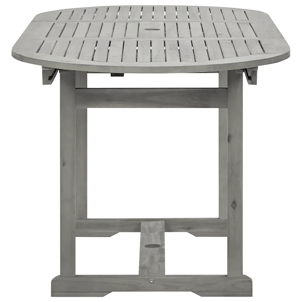 Tavolo da Pranzo per Esterni (120-170)x80x75 cm Massello Acacia 316574