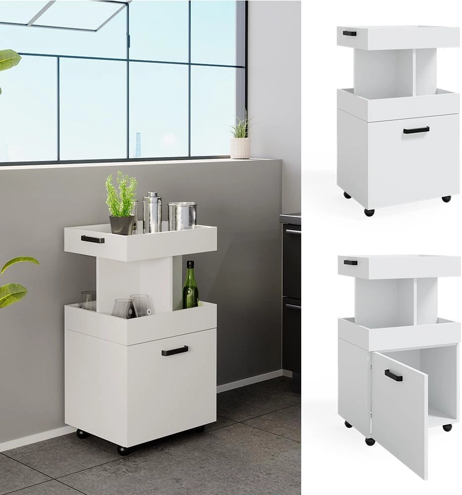 Hausbar - Scaffale per bibite, con porta arrotolabile