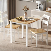 Tavolo da pranzo 69x69x75 cm per 2-4 persone; struttura robusta in legno; rovere
