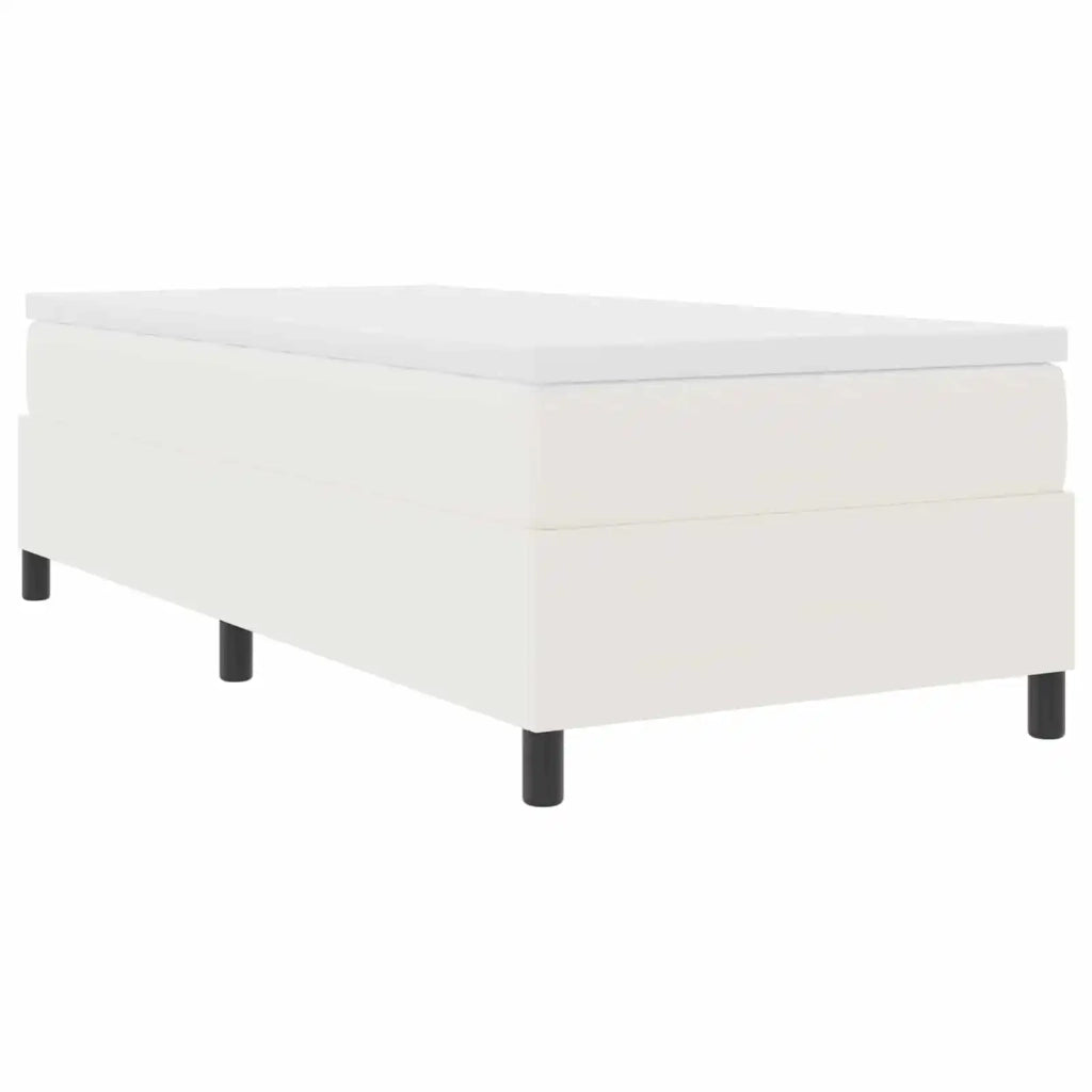 Struttura letto piattaforma-Giroletto-Rete del Letto Crema 90 x 190 cm Tessuto in Cords