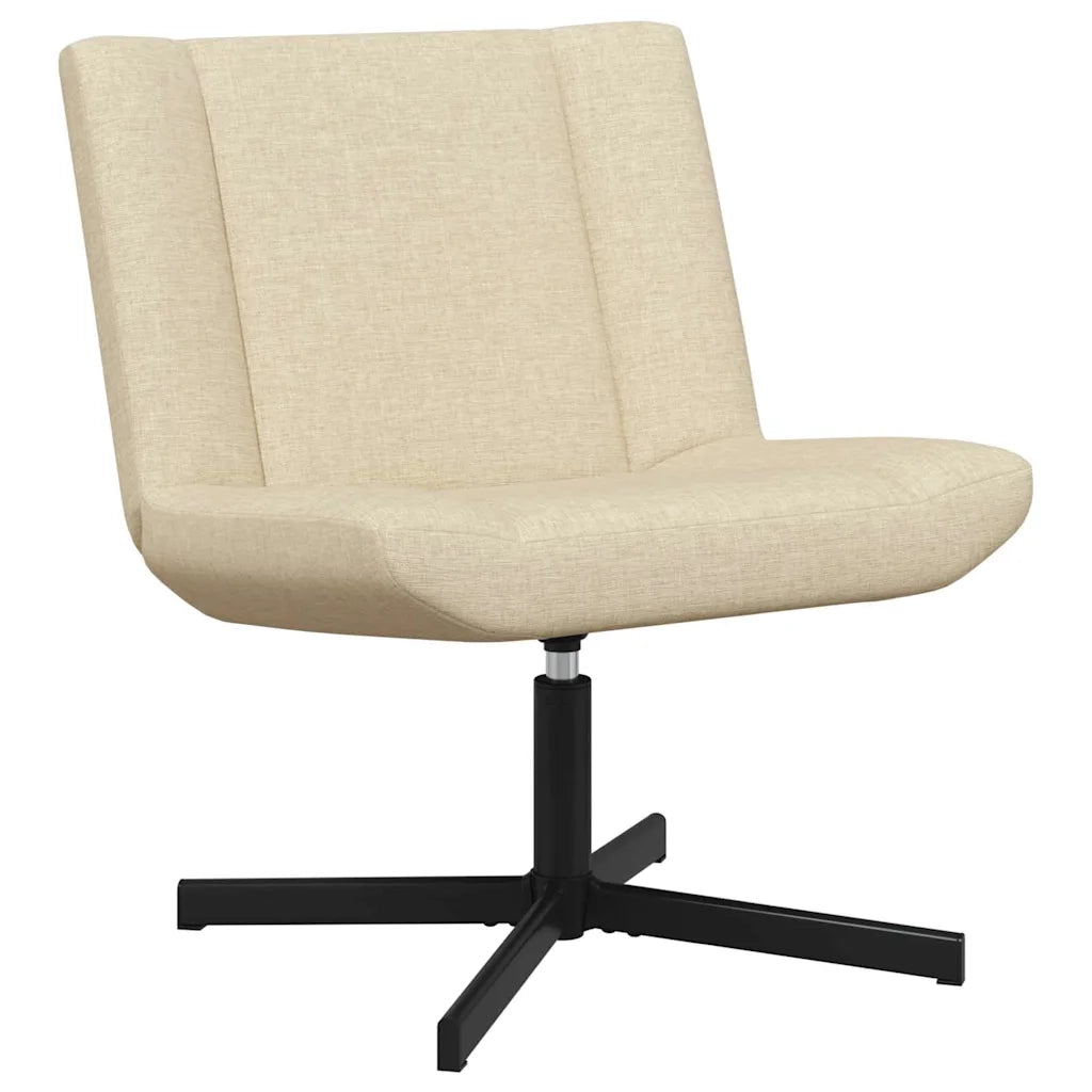 Sedia girevole Crema 63 x 75 x 76 cm Tessuto CFW8519764
