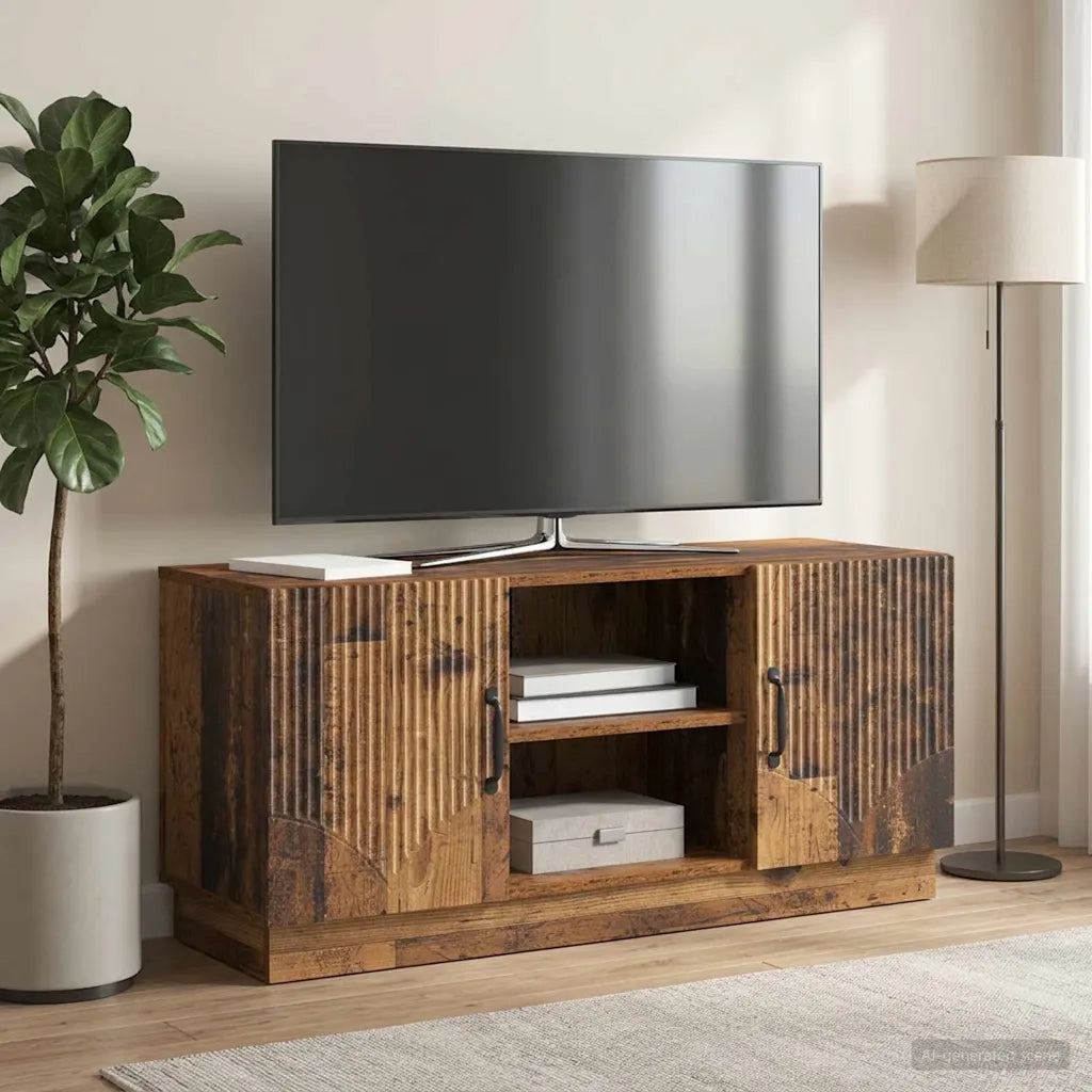 Mobile TV Legno antico 102 x 34,5 x 47 cm Legno ingegnerizzato 895393