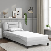 Giroletto senza Materasso Hvar Bianco 80x200 cm in Similpelle