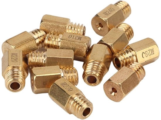 Set di carburatori 12 pezzi - Accessori carburatori - Compatibile con Mikuni - Materiale in ottone duraturo - Installazione facile - Alta precisione - Carburatore