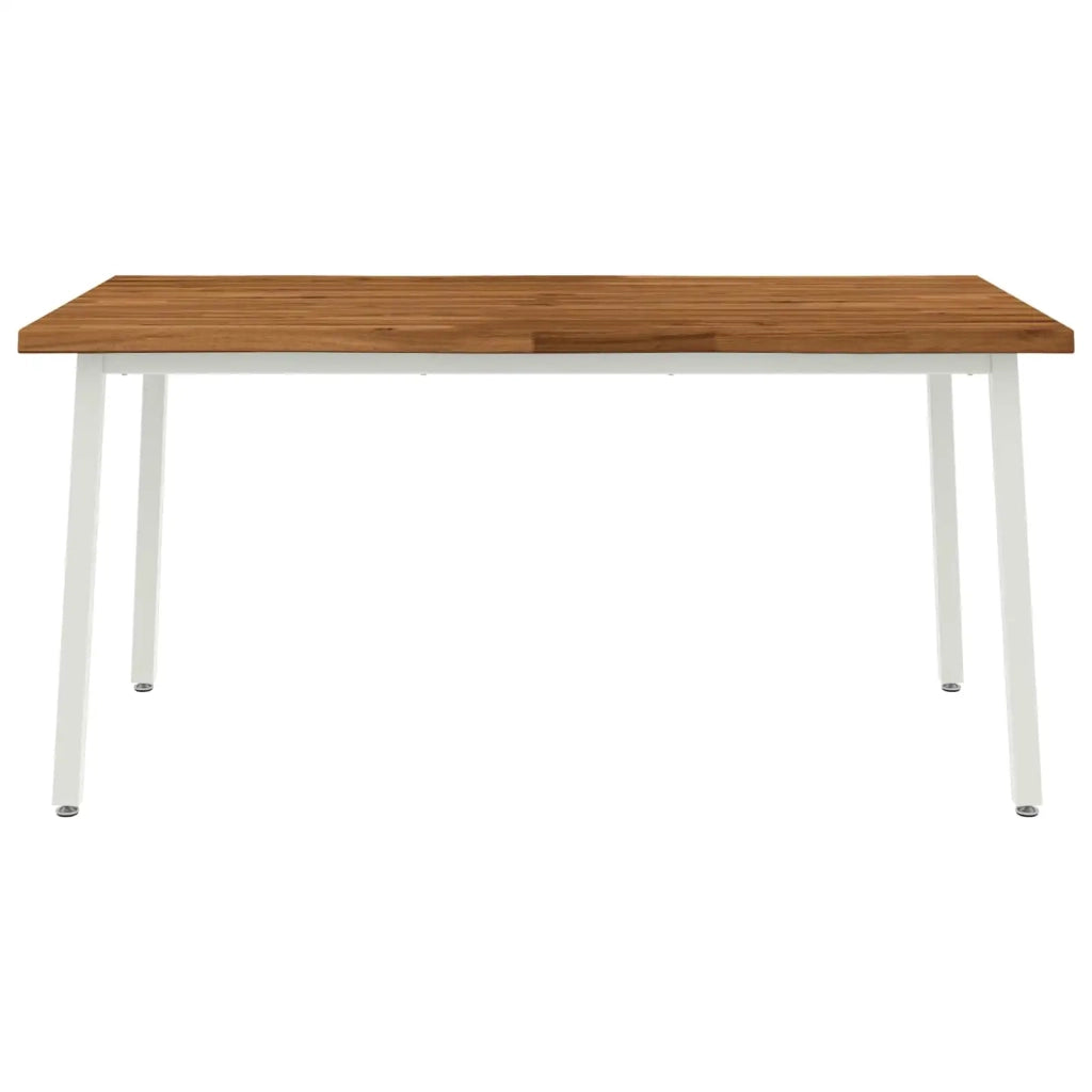 Tavolo da pranzo con bordo vivo 160 x 80 x 75 cm Naturale 3425003