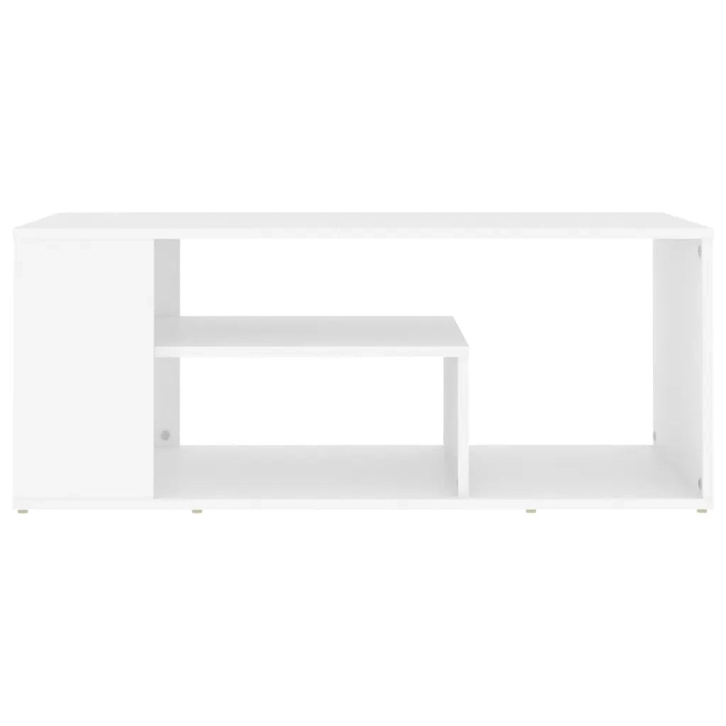 Tavolino da Salotto Bianco 100x50x40 cm in Legno Multistrato 806921