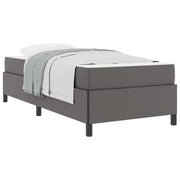 Letto singolo | Letto per adulti | Struttura del letto con materasso Grigio 100 x 200 cm Tessuto