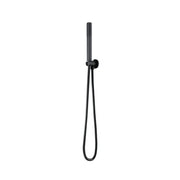 Kit doccia tondo nero opaco con presa acqua e flessibile da 150 cm