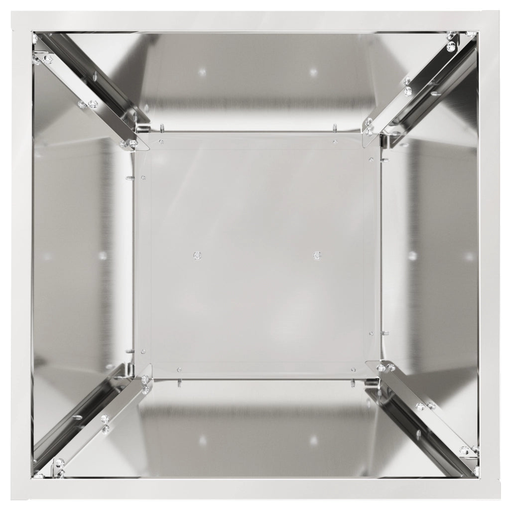 Fioriere in Metallo Acciaio zincato 35 x 35 x 73 cm