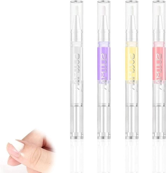 Kit di pennelli per cura unghie per unghie delle dita e unghie dei piedi, set di 3 pennelli