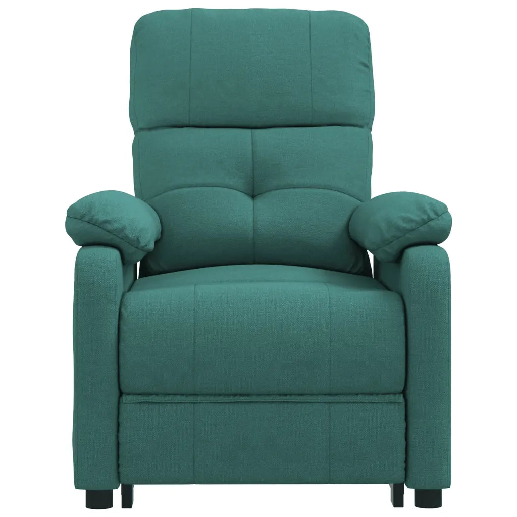 Poltrona Massaggiante Elettrica Verde Scuro in Tessuto 3073818