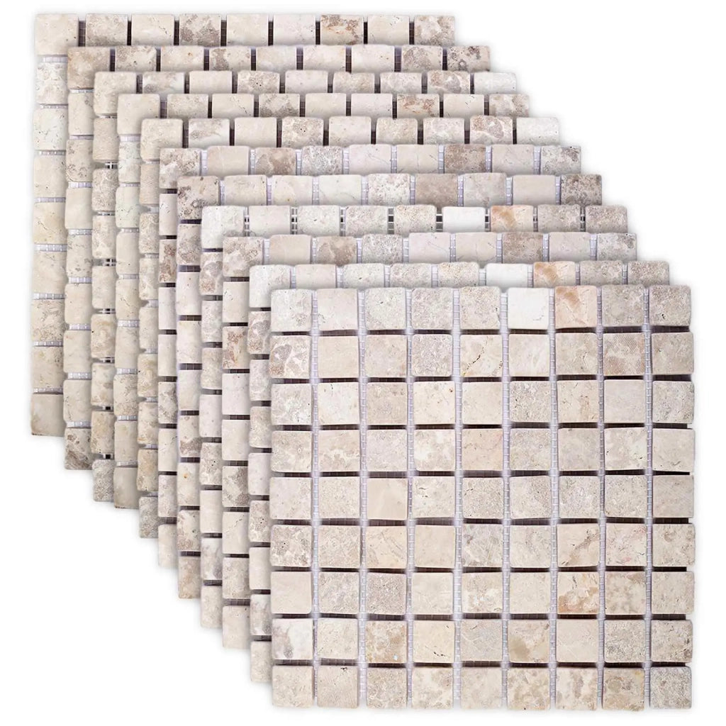 Piastrelle Mosaico Crema 30 x 30 cm Marmo 42033521