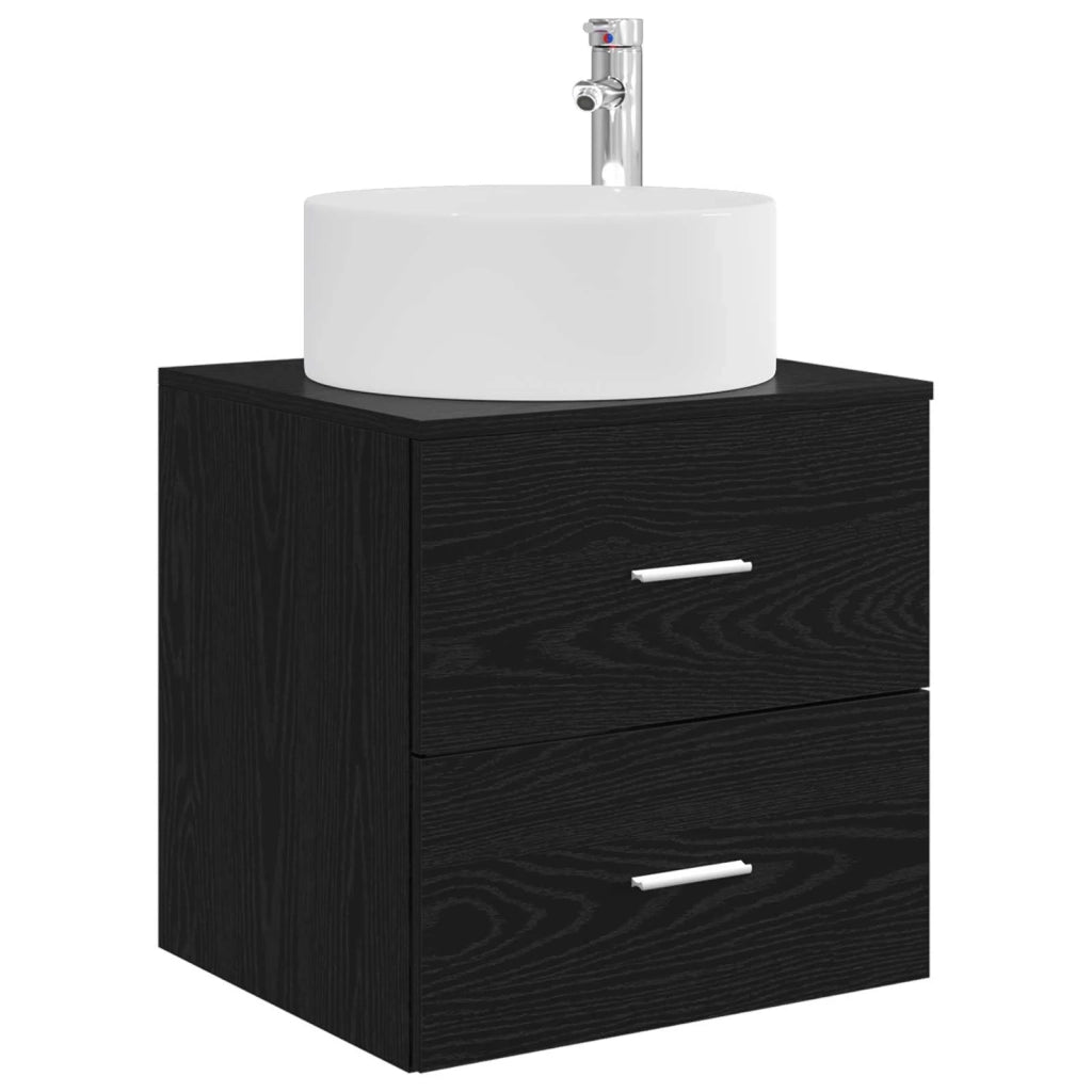 Set di mobili per il bagno 3 pz Nero 49,5 x 44,5 x 65,5 cm 3405948