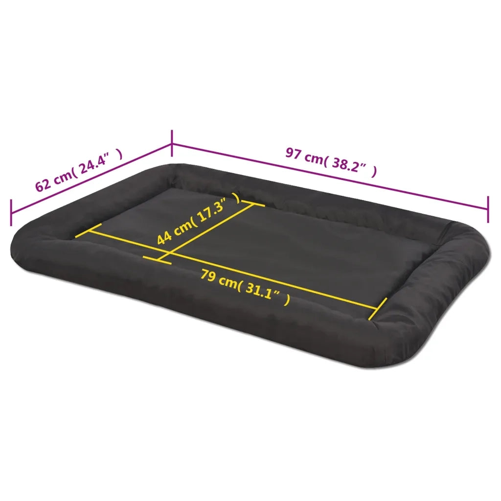 Materasso per Cani-Materasso per animali domestici Taglia XXL Nero 975636