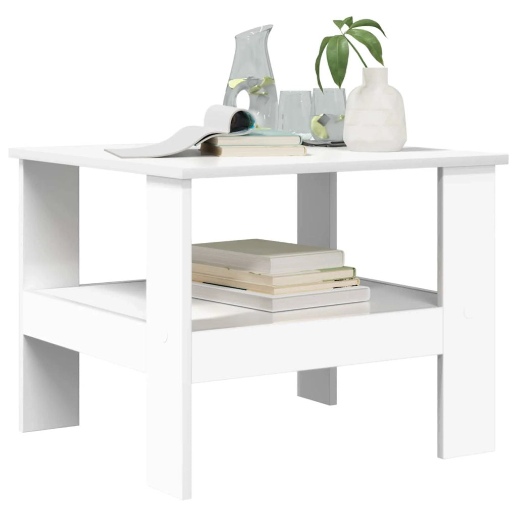 Tavolino da salotto Bianco 57 x 55 x 45 cm Legno multistrato