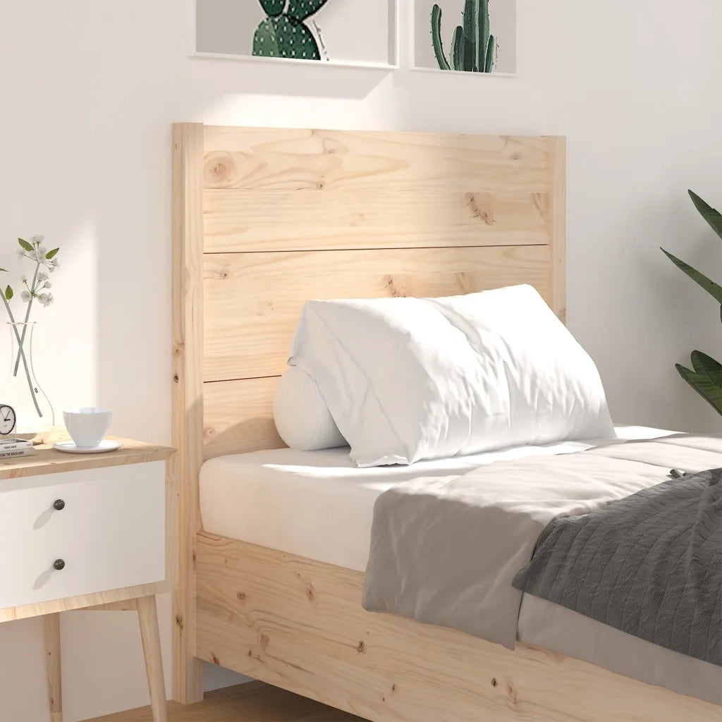 Testiera per Letto-Testata-Testiera Decorativa 81x4x100 cm in Legno Massello di Pino 850917