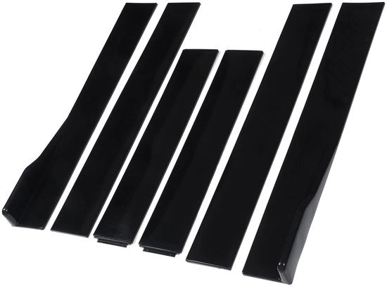 Kit di riparazione per portiere laterale 2,2 m - universale - protezione ABS - splitter a rocker - 6 kit di riparazione per portiere laterale - 26 viti di fissaggio - kit di riparazione per pannello a rocker