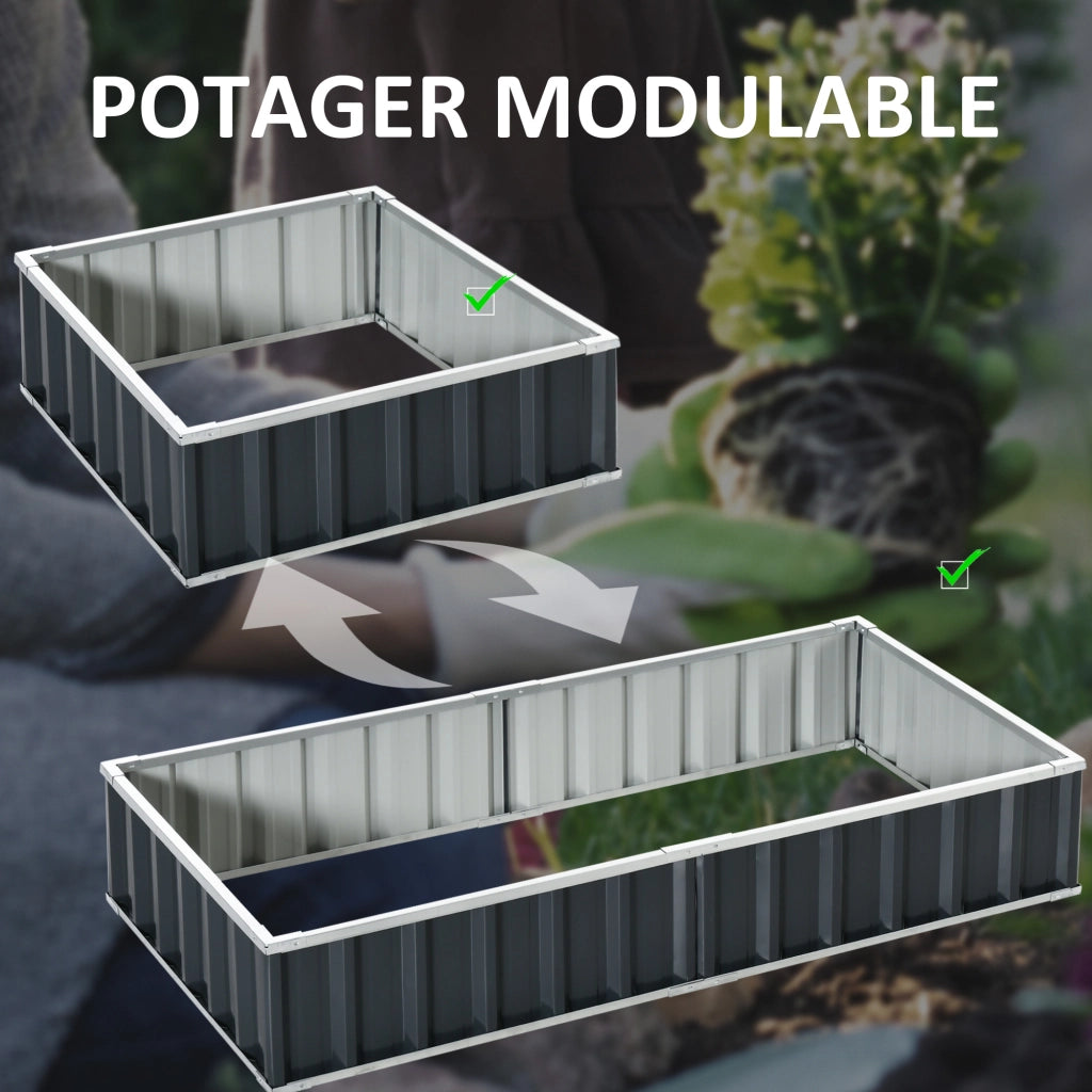 Tavolo da Giardino ¨C zephmum ¨C Grigio Antracite 174x90x30