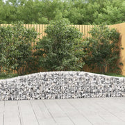 Cesti Gabbioni ad Arco 20 pz 400x30x40/60 cm Ferro Zincato 3145797