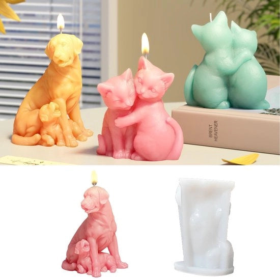 Forme in Silicone per Candelabri 2 Pezzi - Modelli per Candelabri e Gesso - Forme a Fiore - Mastro per Candelabri/Gesso in Silicone Durevole - Facile da Modellare - per Candelabri/Gesso - Forme a Candelabro