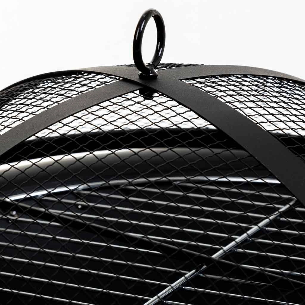 Barbecue da esterno in metallo con griglia nera D51x39h cm