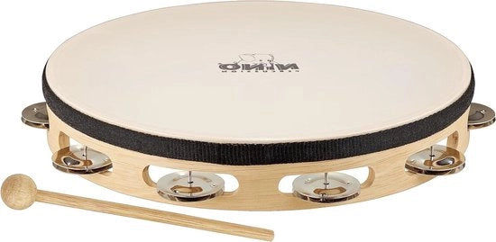Tamburino in legno con pelle 25 cm - 10 pollici singola fila