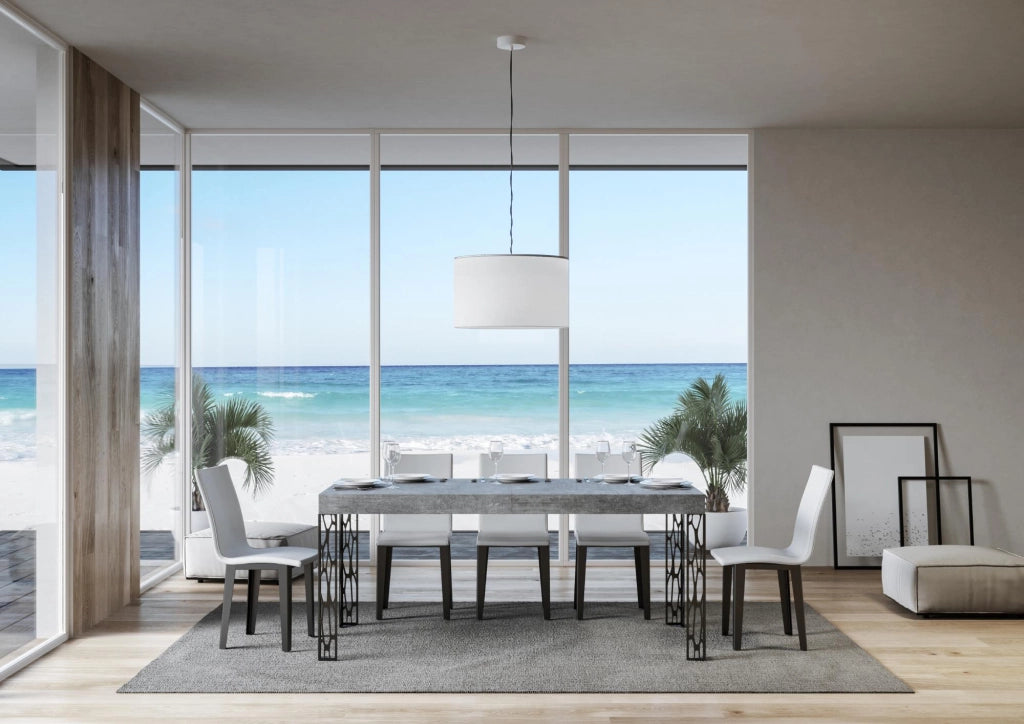 Tavolo Allungabile 160-244x80x77 cm Ghibli Cemento
