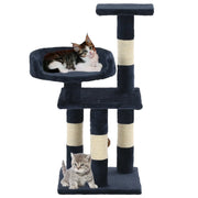 Albero per Gatti con Tiragraffi in Sisal 65 cm Blu CFW6023393