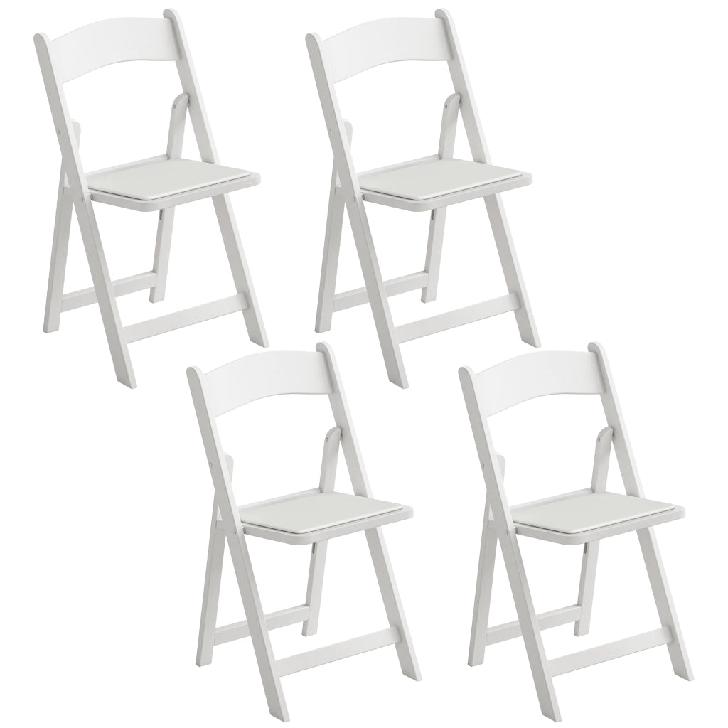 Sedia pieghevole ¨C zephmum ¨C resina e PU, 45x44x78 cm, bianco