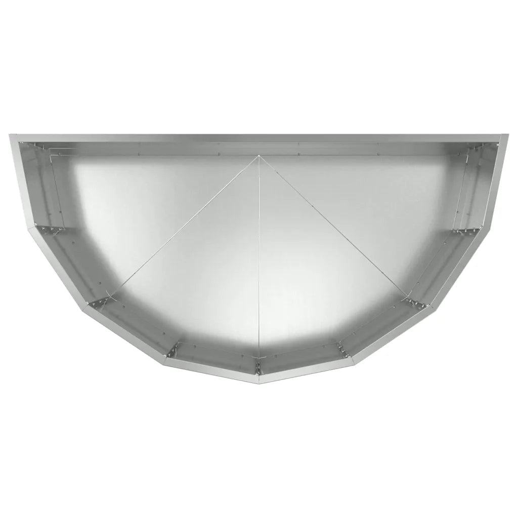 Fioriera-Vaso-Contenitore per Piante Argento 90 x 45 x 35 cm Acciaio zincato