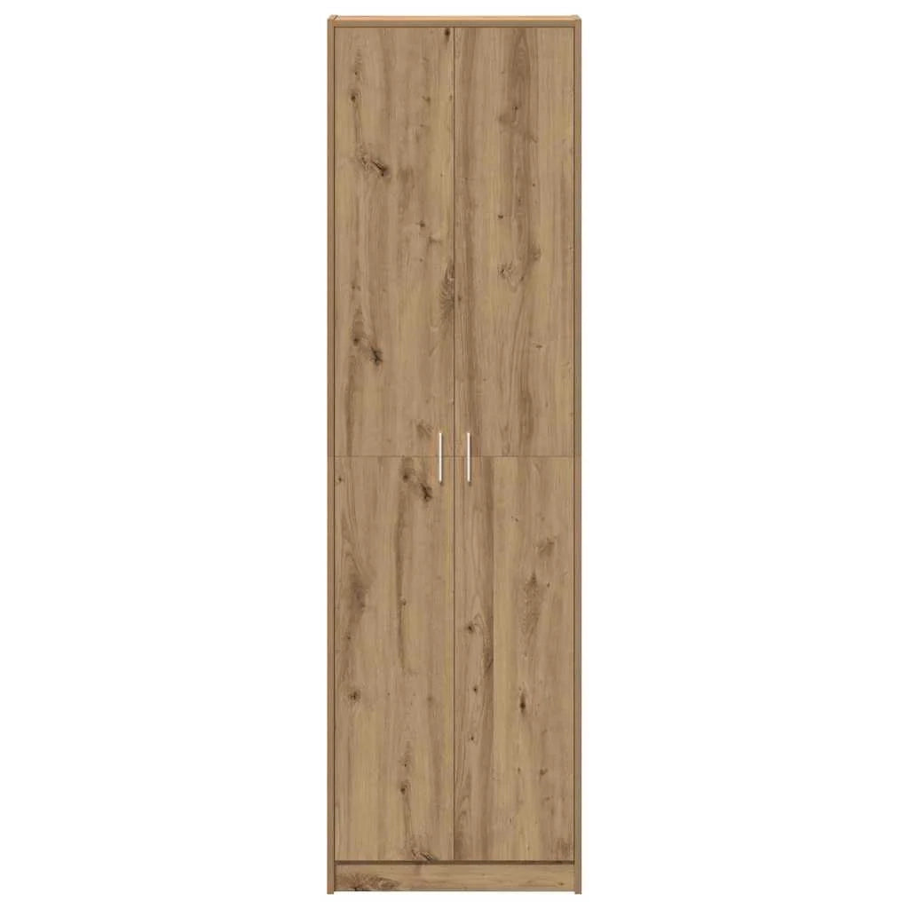 Mobile contenitore moderno in legno composito 55 x 25 x 189 cm design elegante in legno di rovere lavorato a mano 02_0055922