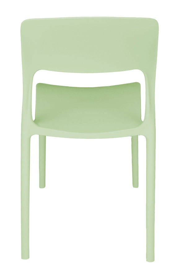 Set da 2 sedie impilabili in polipropilene verde salvia - Maya - SD33MAPP