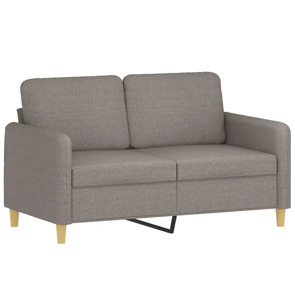 Set Divani 3 pz con Cuscini Tortora in Tessuto 3202077