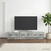Mobile TV con cassetto Grigio Cemento 147 x 34,5 x 27 cm 895858