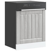 Pannello Lavastoviglie Lucca Grigio Sonoma in Legno Multistrato 853903