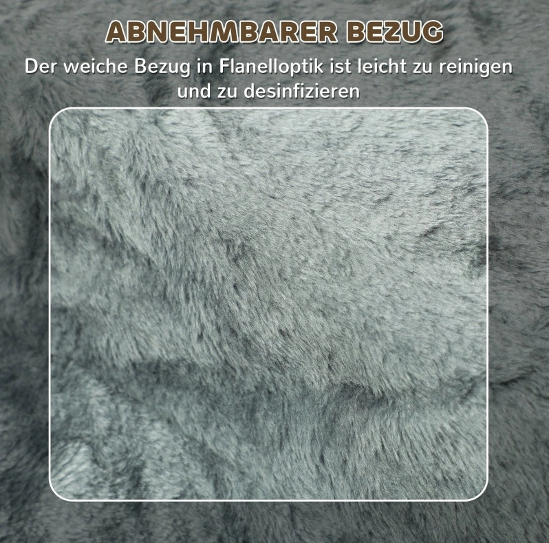 Scaletta per animali a 4 gradini grigio chiaro 46x35x35 cm