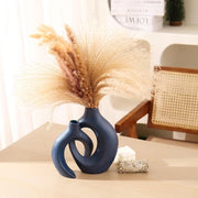 Vaso a due vasche - vaso - Vasche creative per fiori - Vasche per decorazione di casa - Blu