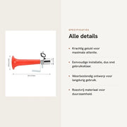 Fornitura per Campanelli di Emergenza per Autocarri e Motocicli - 180dB - Resistente alle Intemperie - In Acciaio Inossidabile - Facile da Installare - Ampio Utilizzo - per Autocarri e Motocicli - Campanello d'Emergenza