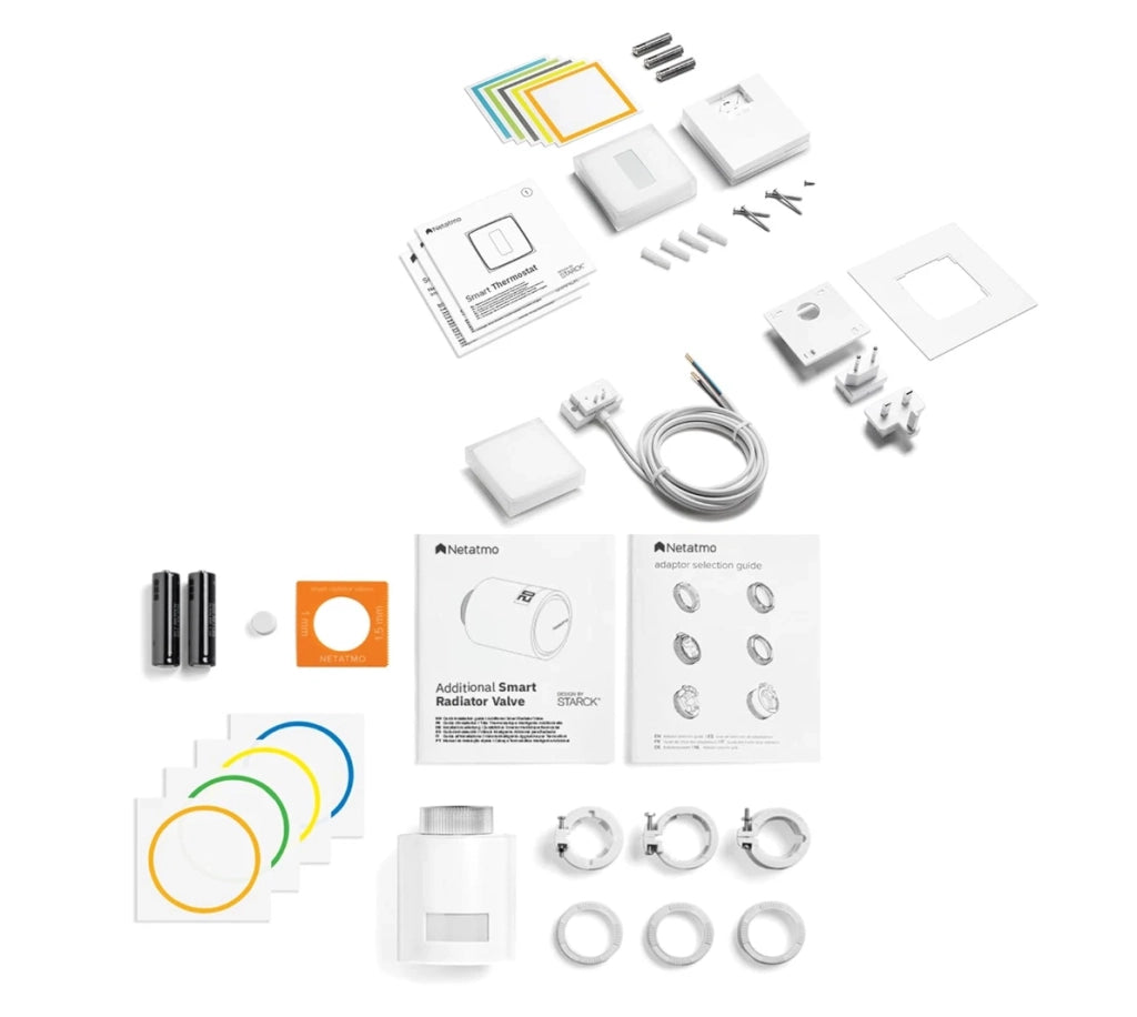 Netatmo Smart Thermostat Pack + 3 teste termostatiche connesse intelligenti WiFi