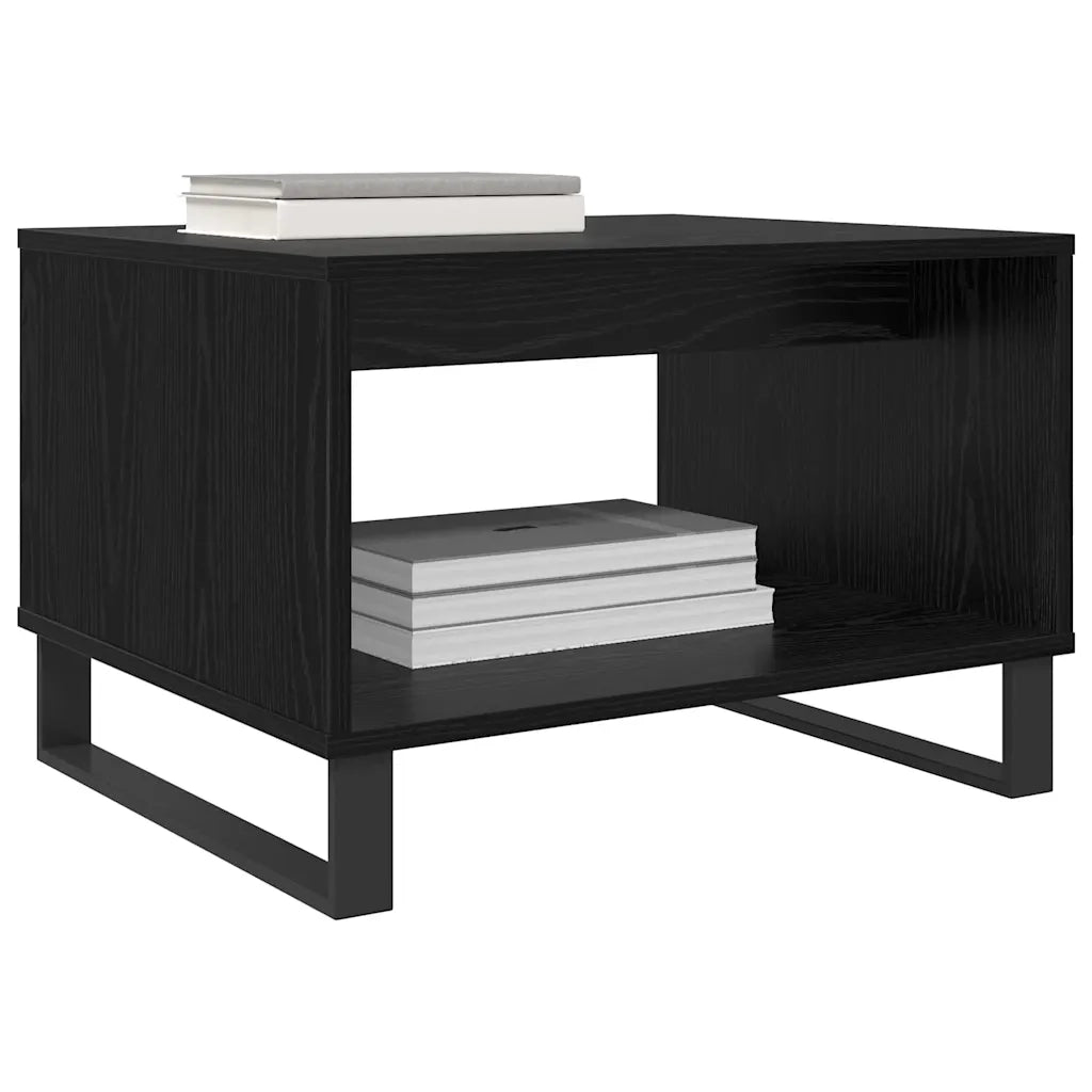 Tavolino da salotto Rovere nero 60 x 50 x 40 cm