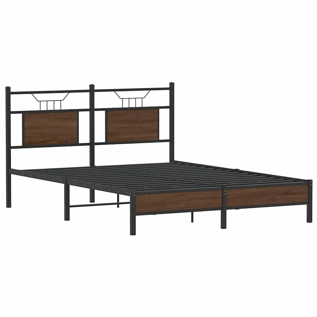 Giroletto senza Materasso Rovere Marrone 137x190 cm Truciolato 4106997